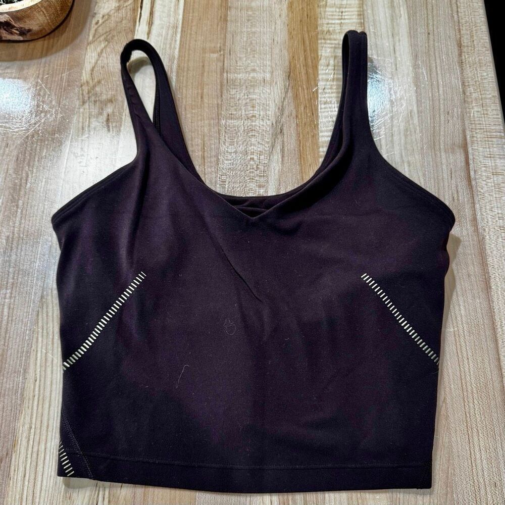 Lululemon Athletica Align Tank Special Edition Gold French Press. Dark Brown/Gol